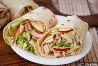 Turkey Swiss Apple Wraps