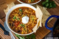 Effortless 7-Can Chicken Taco Soup