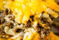 Cheesy Hamburger Hashbrown Bake