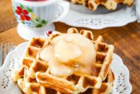 Warm Apple Pie Waffles