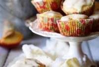 Golden Peach Cloud Muffins