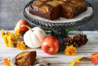 Gingerbread Apple Flip Cake