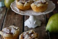 Rumchata Infused Pear Cheesecake Tarts