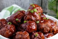 Cranberry Glazed Meatballs