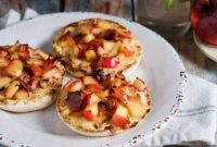Cheesy Bacon-Apple English Muffins
