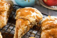 Autumn Caramel Apple Scones