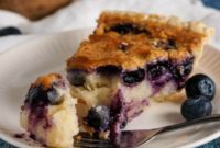 Tangy Blueberry Buttermilk Pie