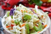 Poppy Seed Dressed Apple Cabbage Slaw