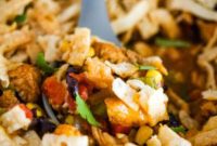 Southwest Chicken Egg Roll Bake