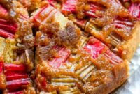Zingy Rhubarb Ginger Upside Down Cake