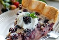 Luscious Blackberry Cream Pie