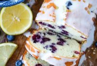 Zesty Lemon Blueberry Loaf with Creamy Buttermilk Glaze