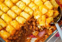 Hearty Pulled Pork Tater Tot Bake