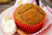 Spiced Pumpkin Banana Muffins