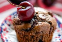 Decadent Cherry Chocolate Muffins