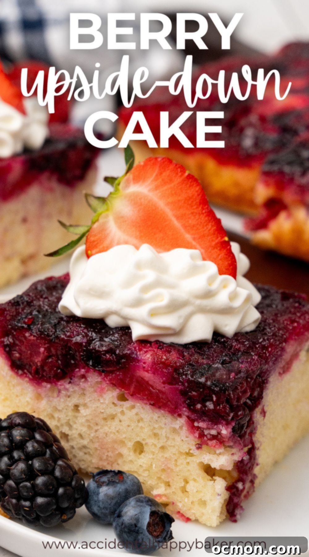 This easy upside down cake boasts a vibrant and jammy berry topping aloft a simple yellow cake. It’s a simple dessert that packs a wow factor!