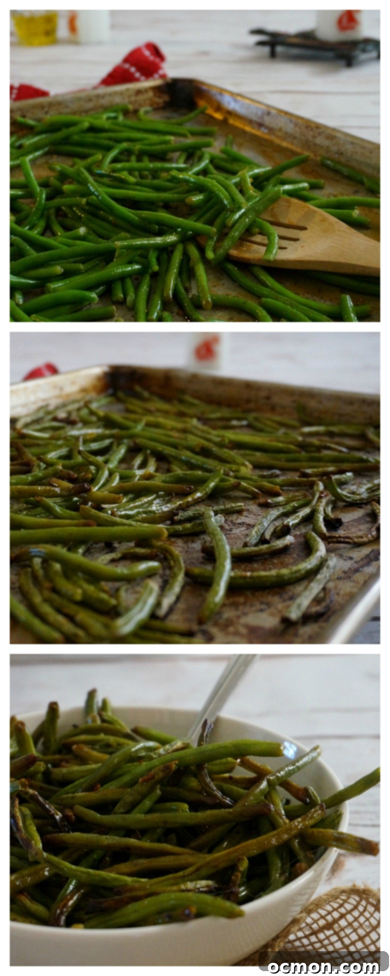 Crispy Roasted Green Beans 2 Perfectly Roasted Green Beans with Soy and Sesame