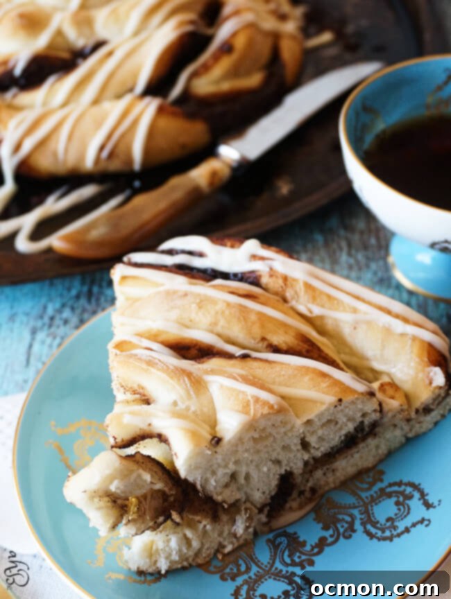 Chocolate Cinnamon Rolls. The easiest and biggest chocolate cinnamon roll you'll ever make! 