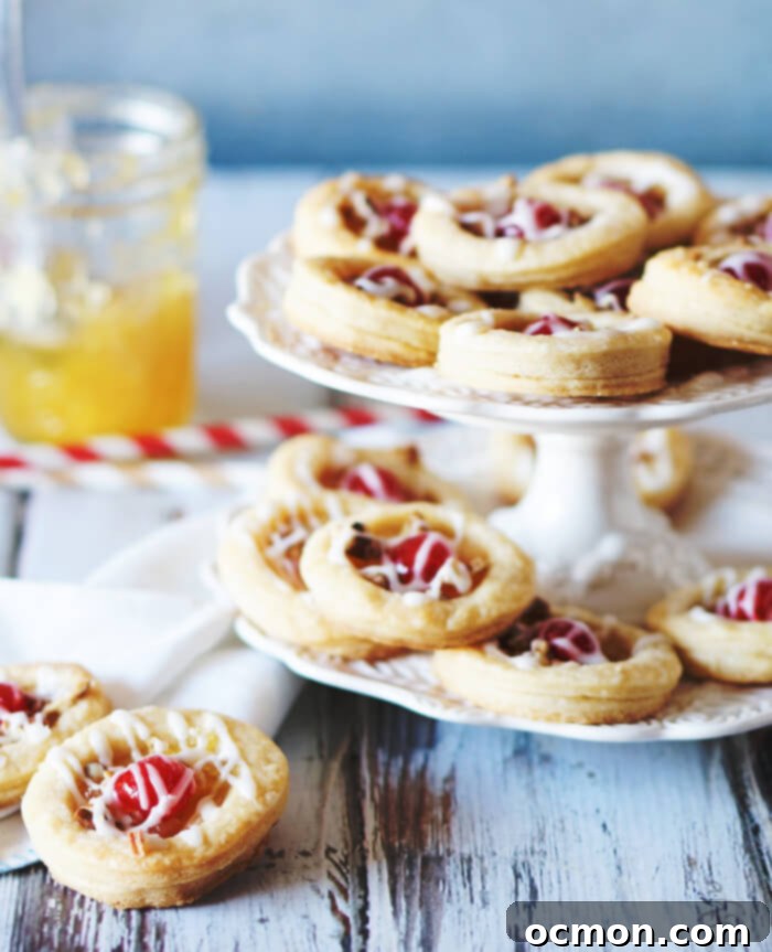 Beautifully arranged Pineapple Cookies with a focus on their golden-brown pastry and colorful toppings.