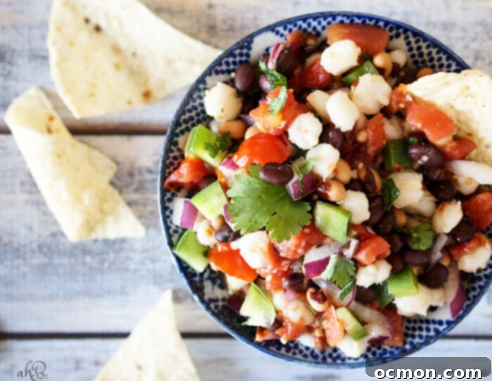Desert Jewel Salad 5 Southwest Caviar with Tortilla Chips, Ready to Serve