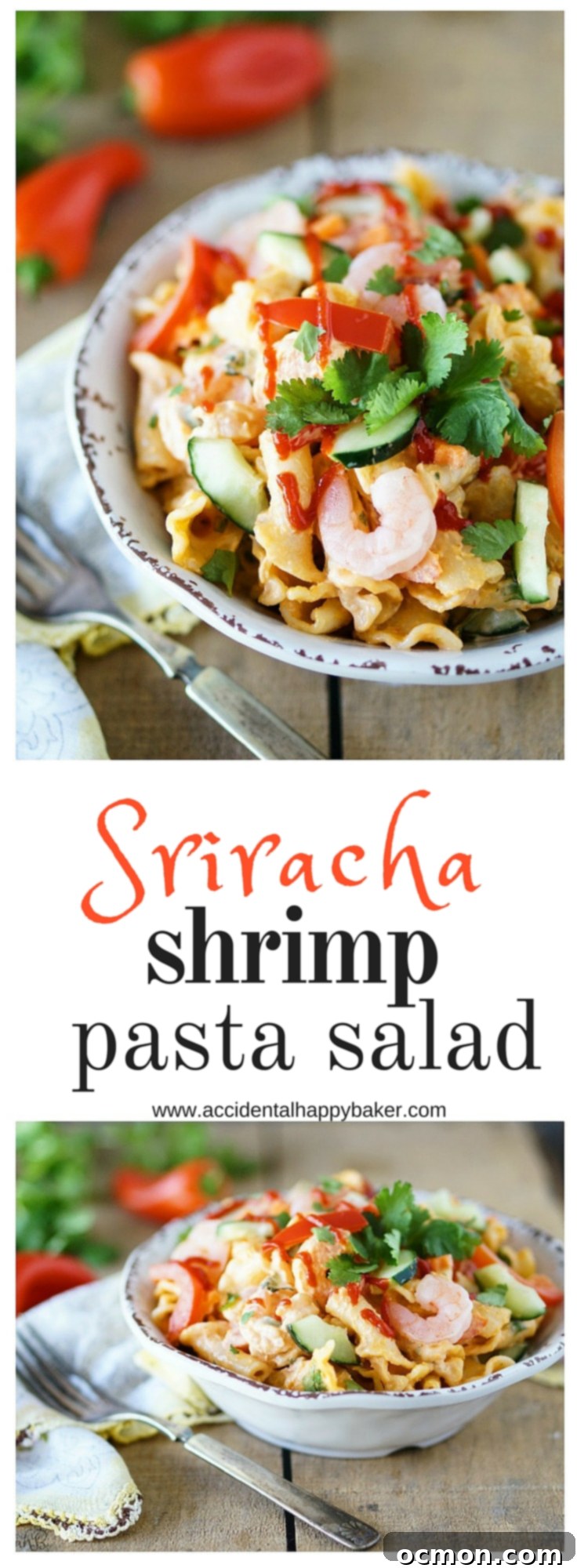 Sriracha Shrimp Pasta Salad