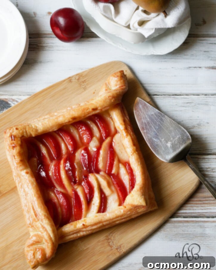 Pear and Plum Galette