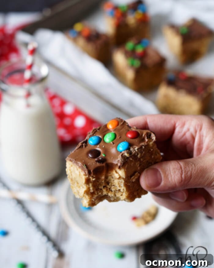 Loaded Peanut Butter Rice Crispy Treats