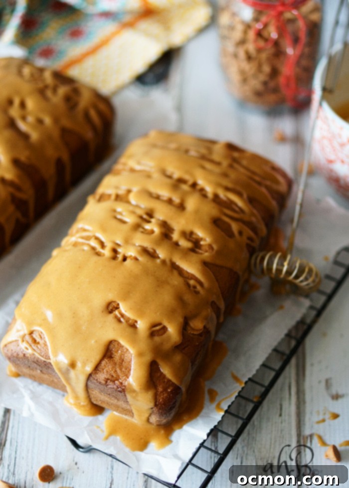 Triple Butterscotch Pound Cake with glaze