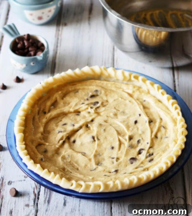 Decadent Chocolate Chip Cookie Pie 3 Whole Chocolate Chip Cookie Pie