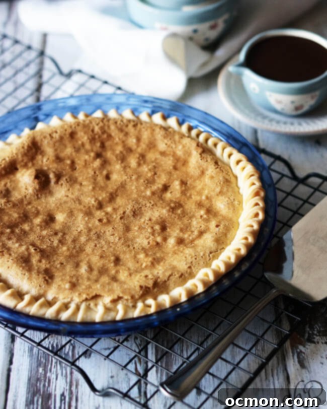 Decadent Chocolate Chip Cookie Pie 4 Close-up of Chocolate Chip Cookie Pie Layers