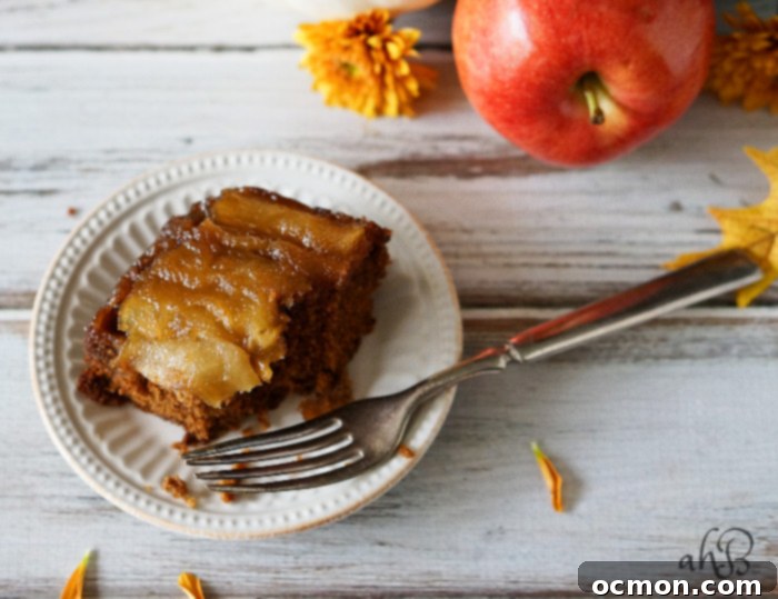 Apple Upside Down Gingerbread