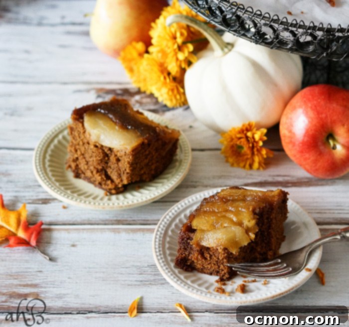 Apple Upside Down Gingerbread