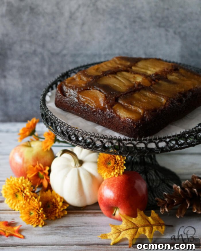 Gingerbread Apple Flip Cake 6 Apple Upside Down Gingerbread