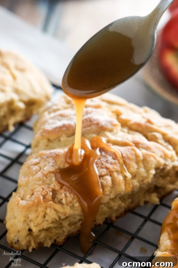 Caramel Apple Scones