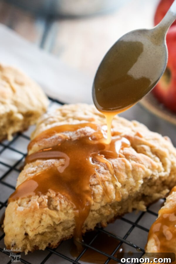 Caramel Apple Scones