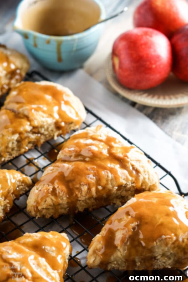 Caramel Apple Scones