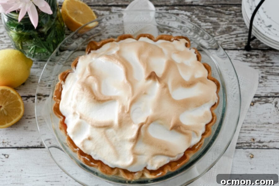 Pastel Peaks of Lemon Sunshine 3 This Lemon Meringue Pie looks normal on the outside, but is hiding a rainbow on the inside.