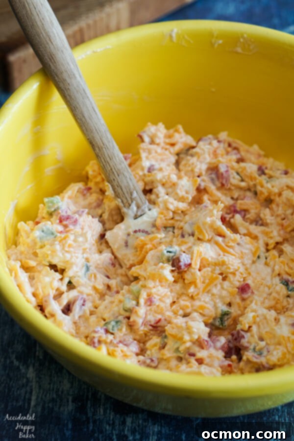 Jalapeno Pimento Zest 6 Mixing up the Jalapeno Pimento Cheese