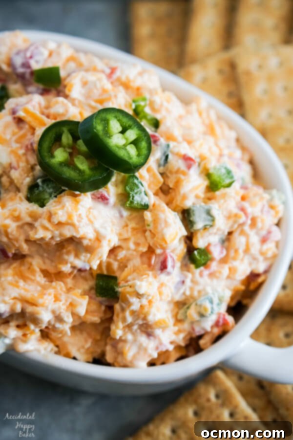 Jalapeno Pimento Zest 7 A bowl full of Jalapeno Pimento Cheese