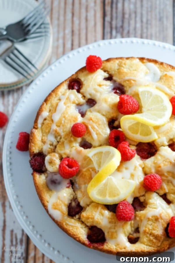 Cake sitting on a cake plate.