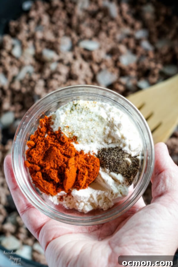 The seasonings needed for the Amish Country casserole. 