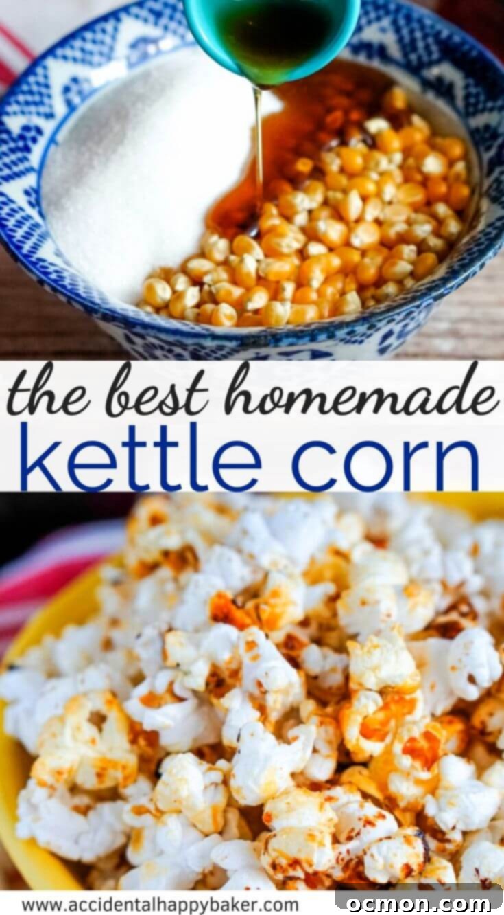 A close up of a yellow bowl full of Kettle Corn.