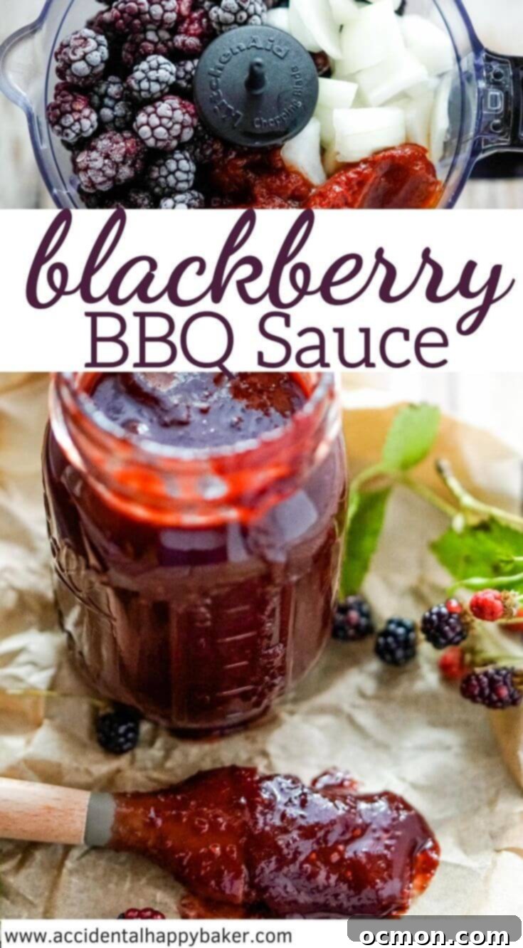 Pin for Homemade Blackberry BBQ Sauce