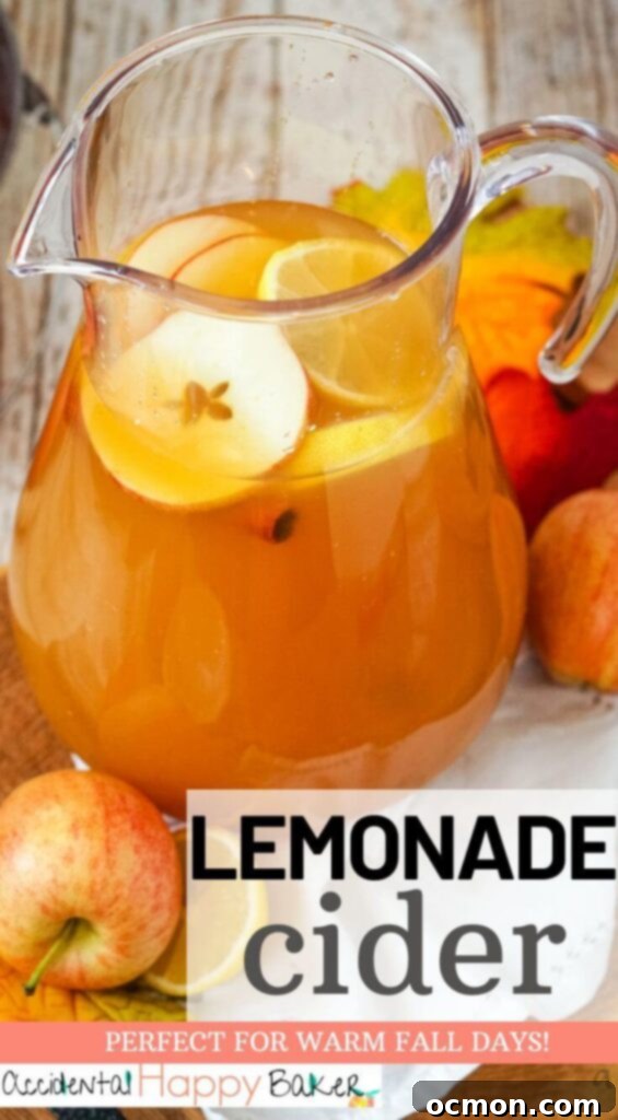 Sunburst Cider 7 This citrusy blend of lemonade and apple cider make an unexpectedly refreshing and easy to make drink that can be served hot or cold. Perfect for anytime of year, but especially delicious on autumn days.